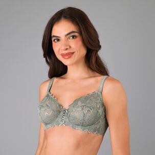 Sosten Encaje Y Pasamaneria Flores Mujer 2233-275